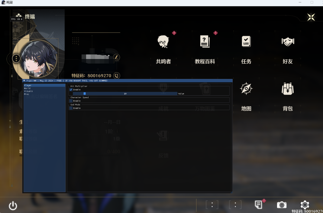 鸣潮Pipsi多功能辅助0.1.1暂时国际服v2024.5.28