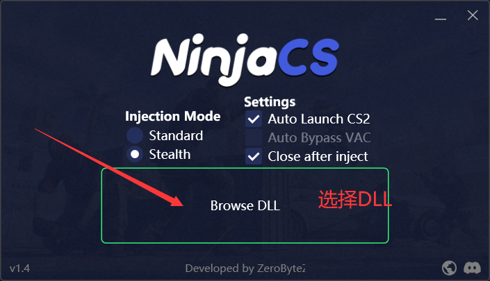 CS2-Ninjav1.8注入器绕过VAC绕过隐形注入