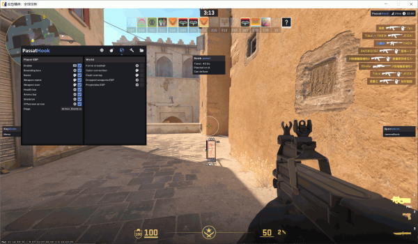 CS2-PassatHookV2多功能辅助2026.10.21